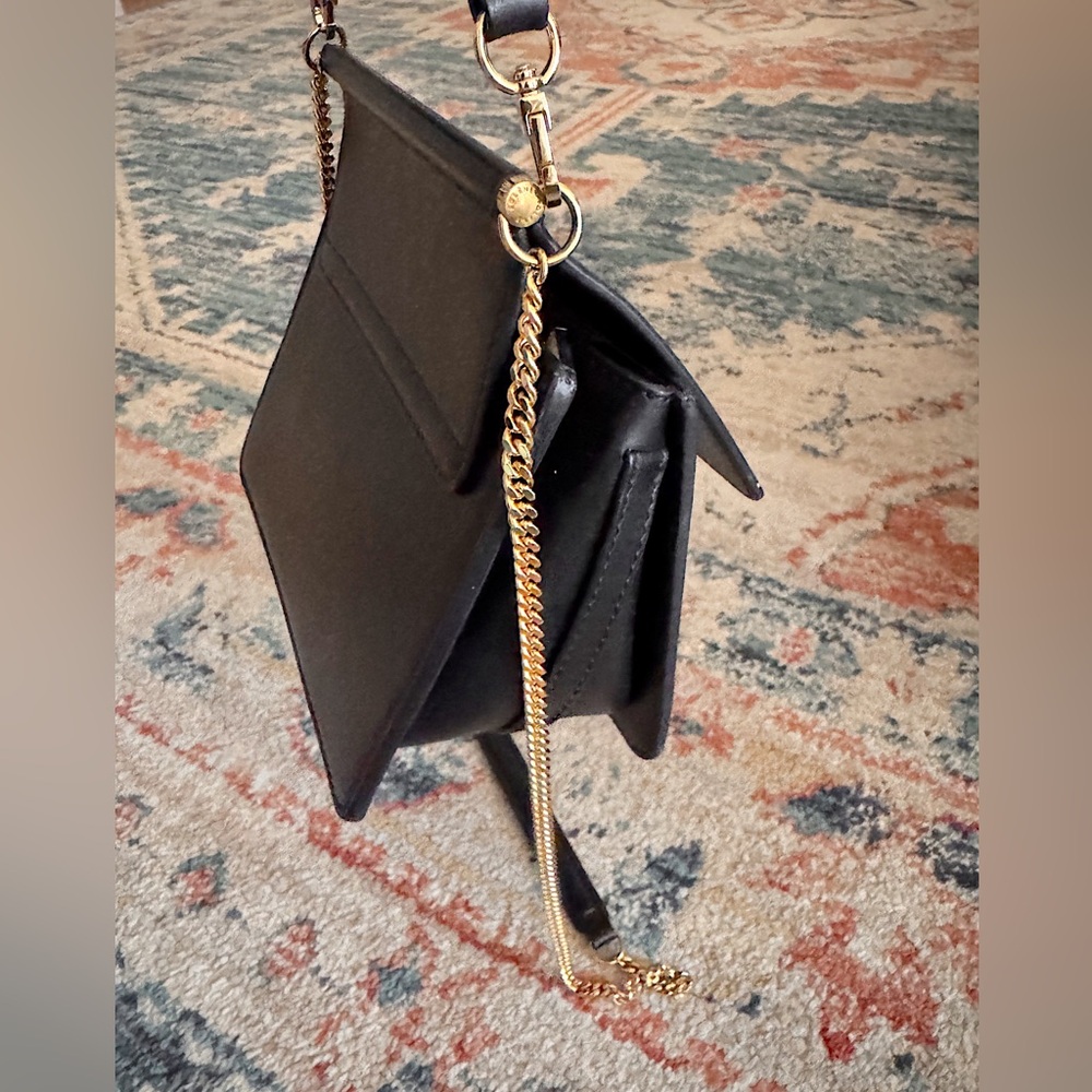 SOLD ❤️polene Numéro Sept Mini smooth leather chain crossbody top handle bl - Picture 17 of 17